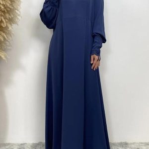 Abaya Bleu élégante et raffinée pour toutes occasions