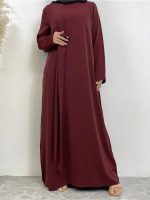 Abaya bordeaux élégante pour un look raffiné