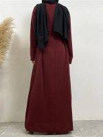 Abaya bordeaux chic, idéale pour les événements spéciaux