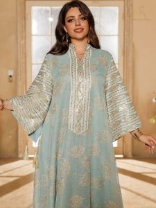 Abaya Al-Nasaym en tissu léger et fluide