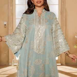 Abaya Al-Nasaym en tissu léger et fluide