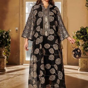 Abaya Dubai Al-Sabaa en tissu fluide et léger