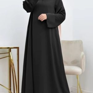 Abaya noire ample style Dubai