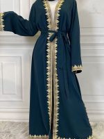 Abaya Dubai Kimono Khadija élégante et moderne