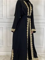 Modèle Sumaya, abaya Dubai avec coupe fluide et stylée