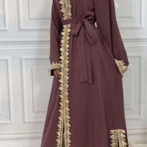 Abaya Zaynab avec manches amples pour un look chic