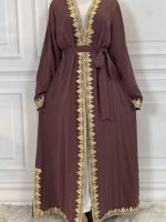 Abaya kimono Zaynab, parfaite pour les occasions spéciales