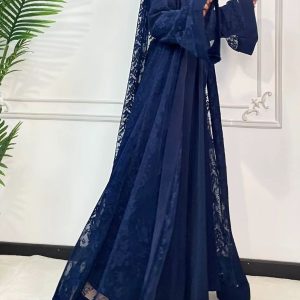 Abaya Dubai en dentelle élégante et raffinée