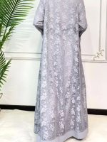 Abaya grise perle, style et confort réunis