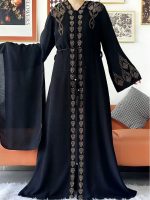 Abaya luxe Onyx de style Dubai