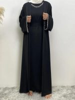 Abaya noire style Dubaï pour femmes