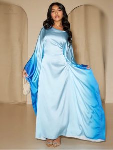 Abaya Dubaï en tissu léger et fluide