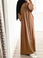 Abaya urbaine camel doré style Dubai