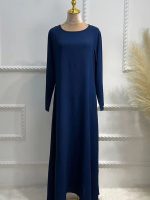 Abaya moderne femme bleu marine élégante