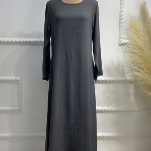 Abaya femme moderne en gris foncé