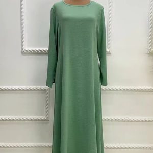 Abaya moderne pour femme en vert menthe
