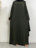 Abaya Kaki élégante et moderne pour femme