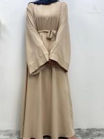Kimono beige crème, style abaya chic et confortable