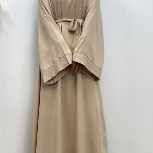 Kimono beige crème, style abaya chic et confortable