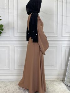 Kimono élégant Café Clair, parfait pour toutes occasions