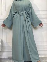 Abaya kimono Bleu Azur