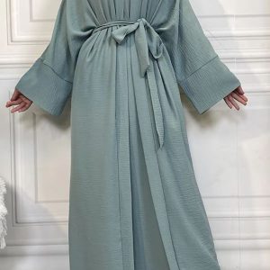 Abaya kimono Bleu Azur