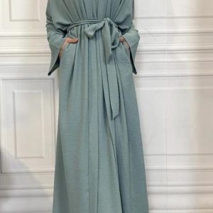 Kimono élégant en bleu azur
