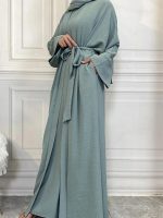 Style chic avec abaya bleu