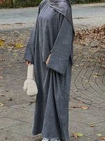 Abaya kimono gris Nélya