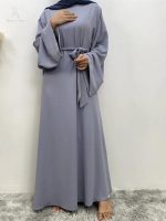Abaya kimono Gris Perle