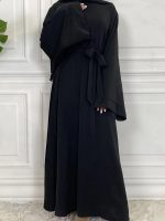 Mode abaya kimono noir ébène moderne