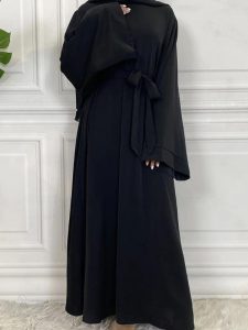 Mode abaya kimono noir ébène moderne