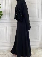 Abaya kimono noir, confort et élégance