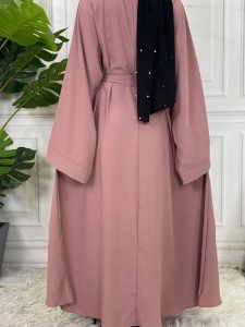 Vêtement abaya kimono "Rose" pour une allure chic