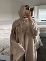 Abaya kimono sable épuré