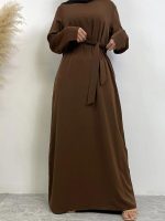 Abaya marron chic, parfaite pour les sorties