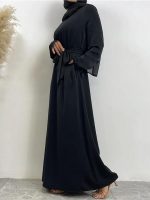 Vêtement traditionnel, abaya noir à manches longues