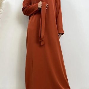 Abaya Orange élégante pour un style moderne