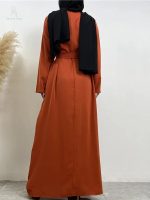 Abaya orange, symbole de sophistication et d'élégance
