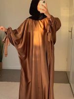 Abaya papillon en bronze éclatant