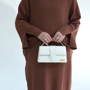 Abaya femme en coton, style élégant et confortable