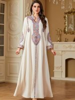 Abaya Al-Kawthar élégante en tissu fluide