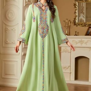 Abaya Al-Zaytoun élégante en tissu léger
