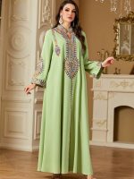 Abaya classique Al-Zaytoun avec coupe fluide