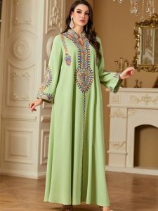 Abaya classique Al-Zaytoun avec coupe fluide
