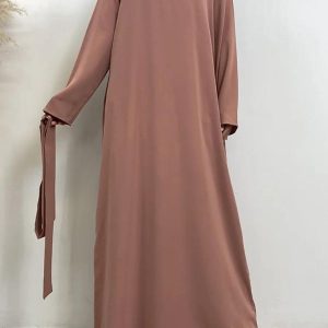 Abaya "Rose Poudré" élégante pour un style raffiné