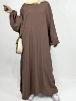 Abaya satin Maïssa élégante et fluide