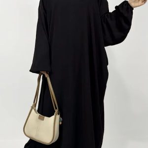 Abaya satin Nouhaila élégante et raffinée