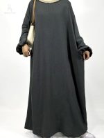 Abaya satin Rajiya élégante et confortable