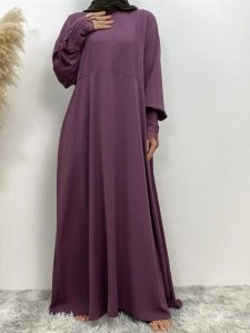 Abaya Violette élégante pour femmes